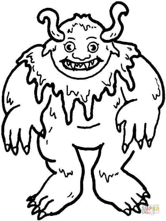 Troll coloring page free printable coloring pages