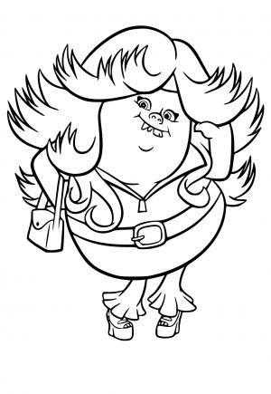 Free printable trolls coloring pages for adults and kids