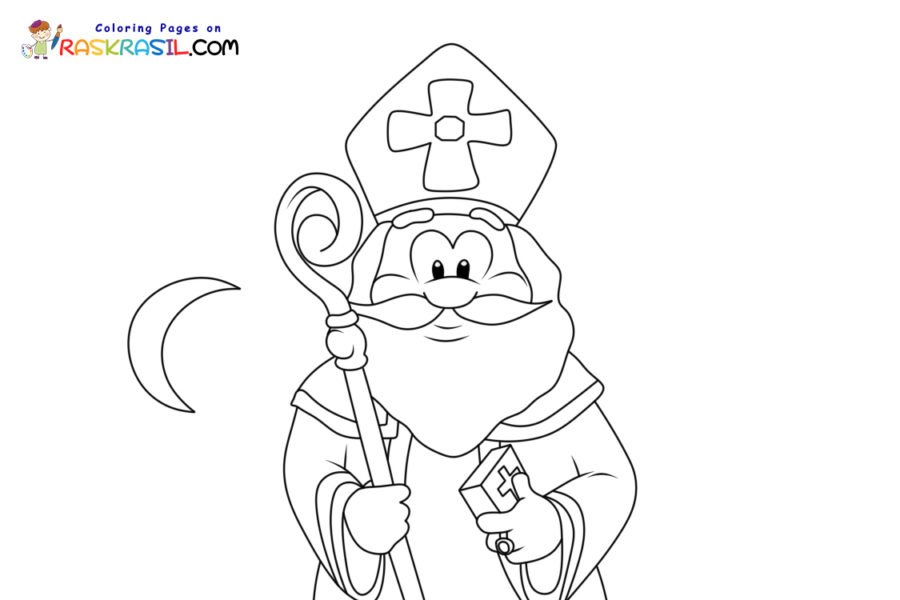 St nicholas coloring pages printable for free download