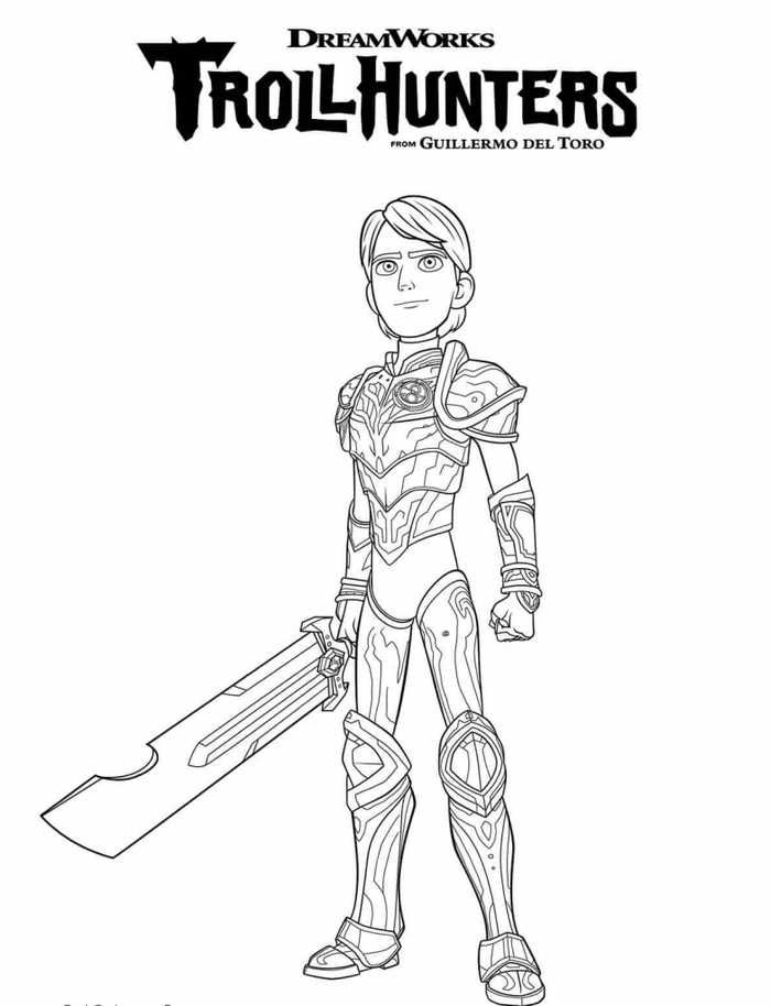 Dreamworks trollhunters coloring pages printable pdf