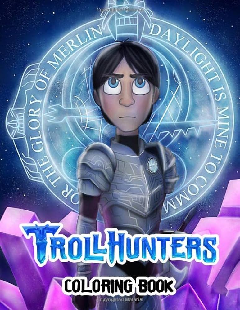 Trollhunters coloring book great coloring book for kids and fans â giant pages to coloring