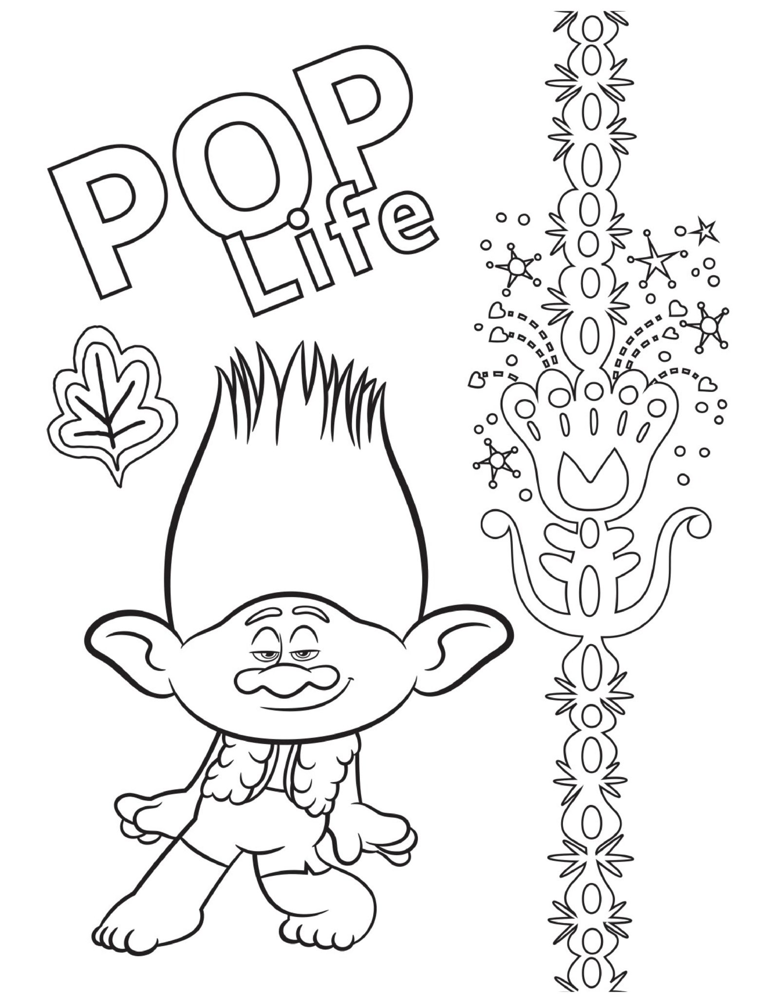 Free printable trolls coloring pages activity sheets zoom backgrounds more crazy adventures in parenting