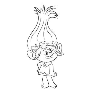 Free collection of trolls coloring pages for kids