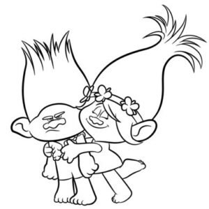 Trolls coloring pages printable for free download