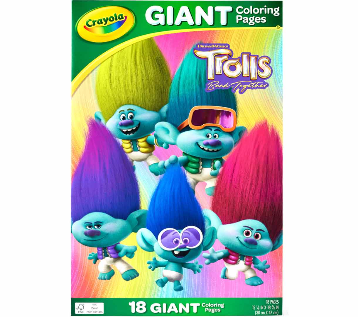 Trollls giant coloring pages