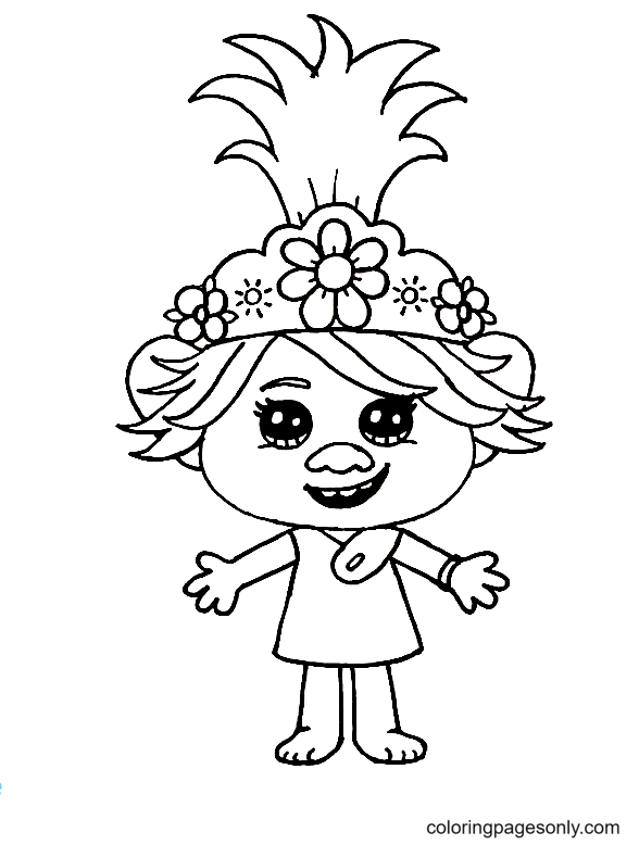 Poppy coloring pages printable for free download