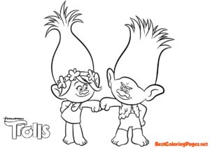 Trolls coloring pages