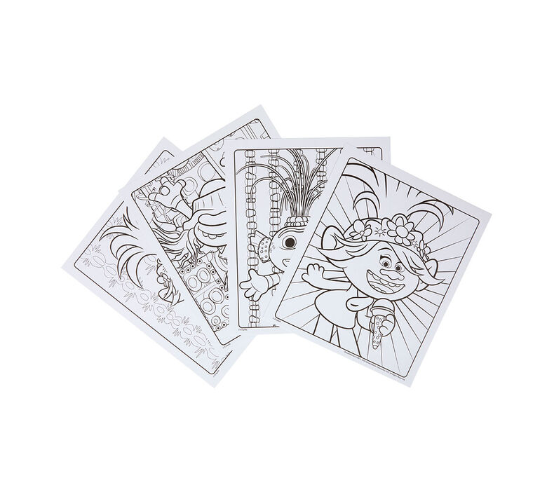 Trolls world tour color sticker activity book