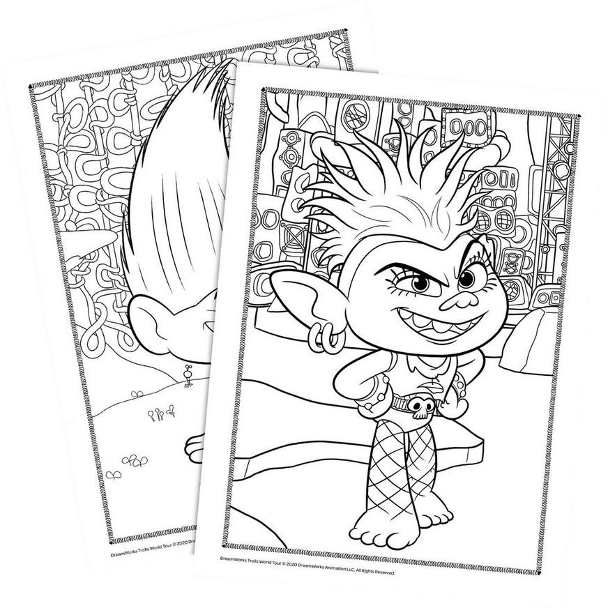Trolls world tour coloring activity book x party city