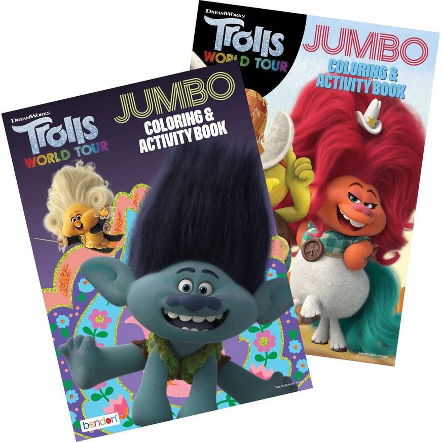 Trolls world tour coloring activity book x party city