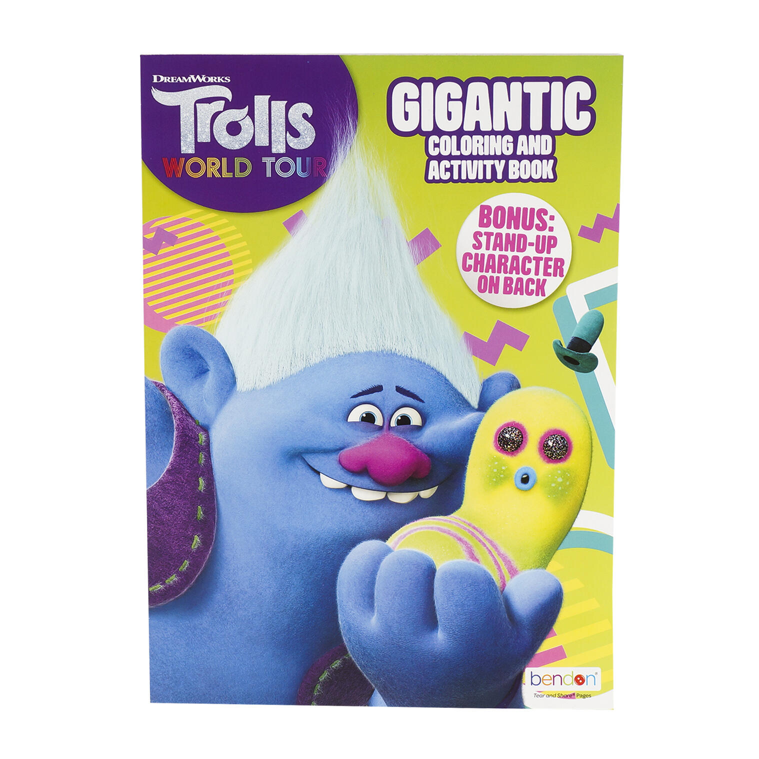 Wholesale page trolls world tour jumbo coloring book