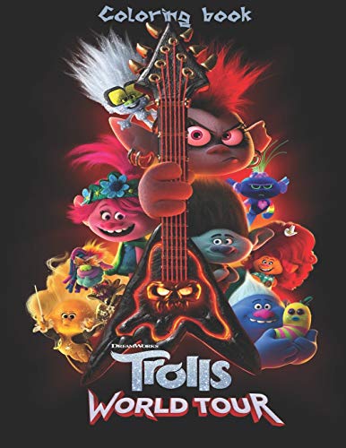 Buy trolls world tour coloring book trolls coloring book for kids online at denmark