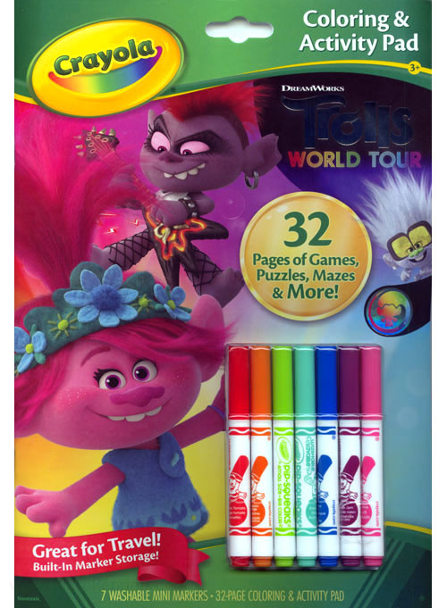 Trolls world tour coloring activity book coloring books at retro reprints