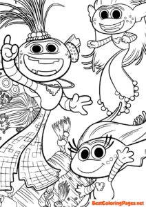 Trolls coloring pages