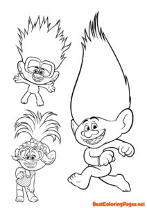 Trolls coloring pages