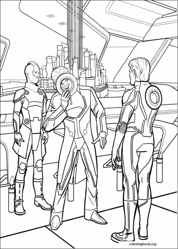 Tron coloring page