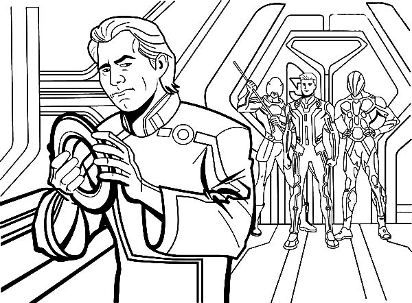 Tron legacy kevin flynn betrayed by clu coloring pages color luna