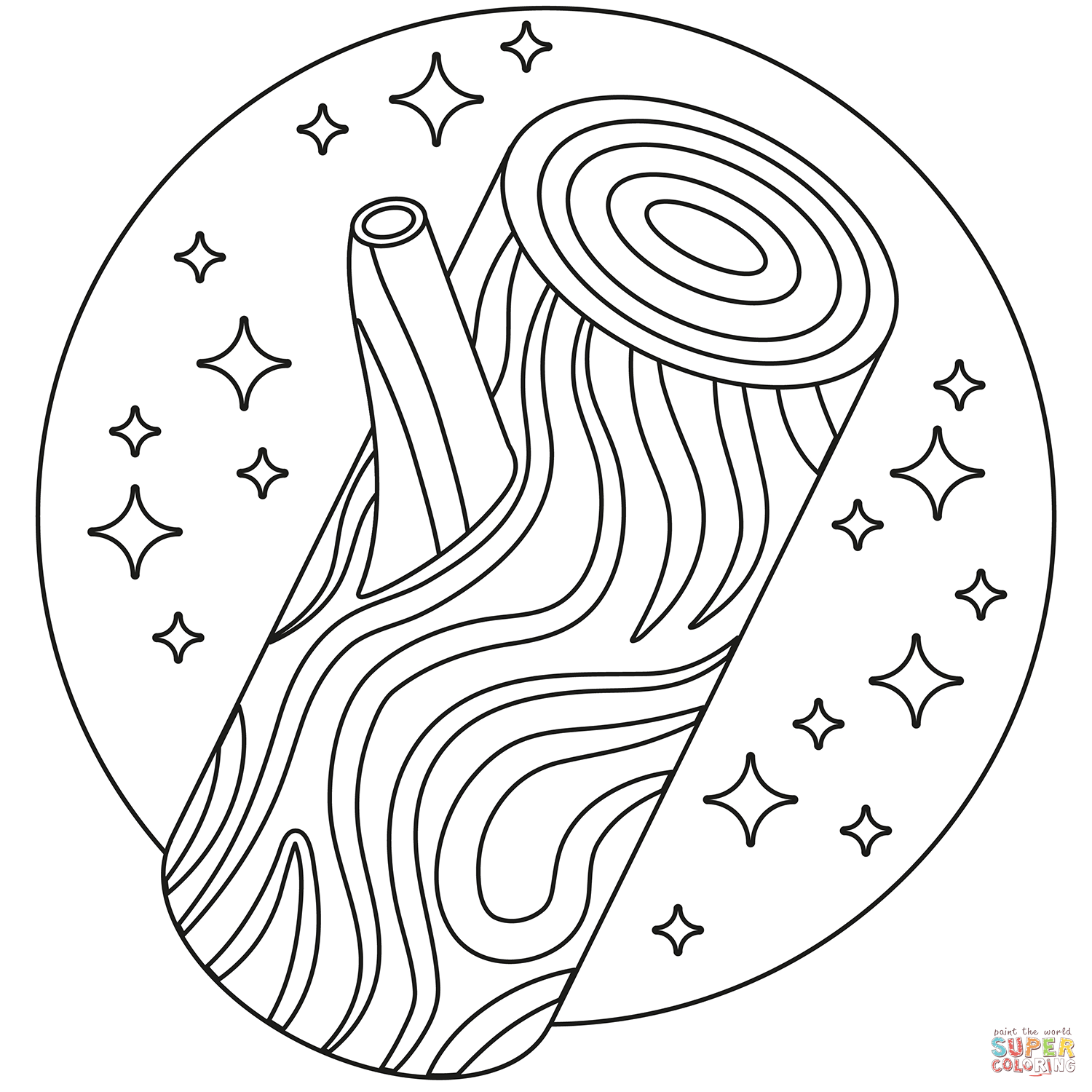 Tronco de rbol para imprimir coloring pages