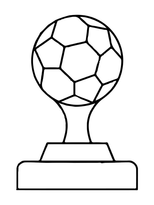 Fifa trophy coloring page