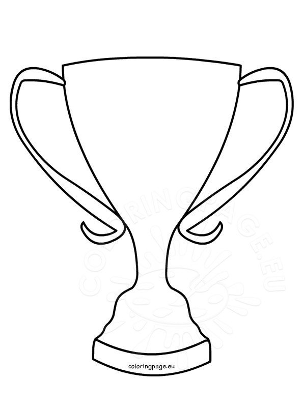 Trophy coloring page coloring page