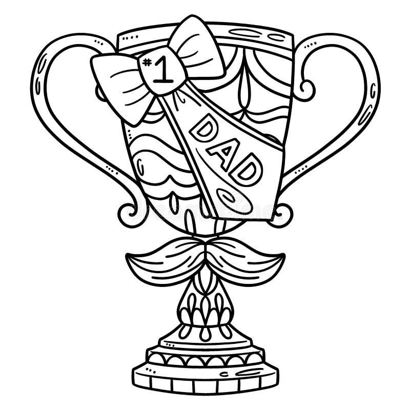 Coloring page trophy stock illustrations â coloring page trophy stock illustrations vectors clipart