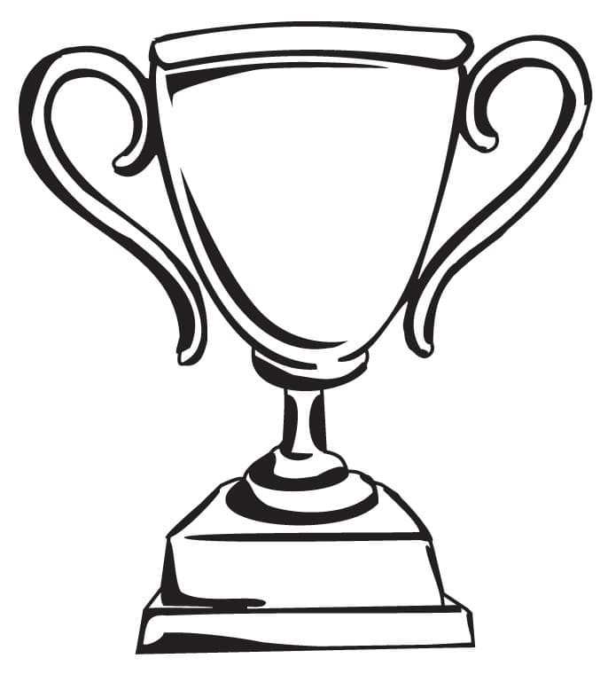 Normal trophy coloring page