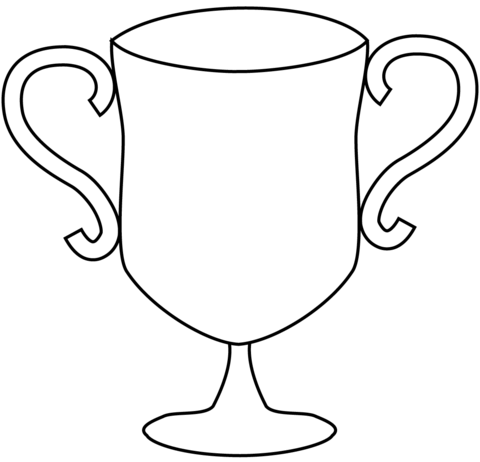 Trophy coloring page free printable coloring pages