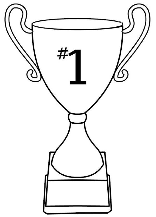 Free trophy coloring pages printable pdf