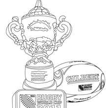 Rugby world cup trophee coloring pages