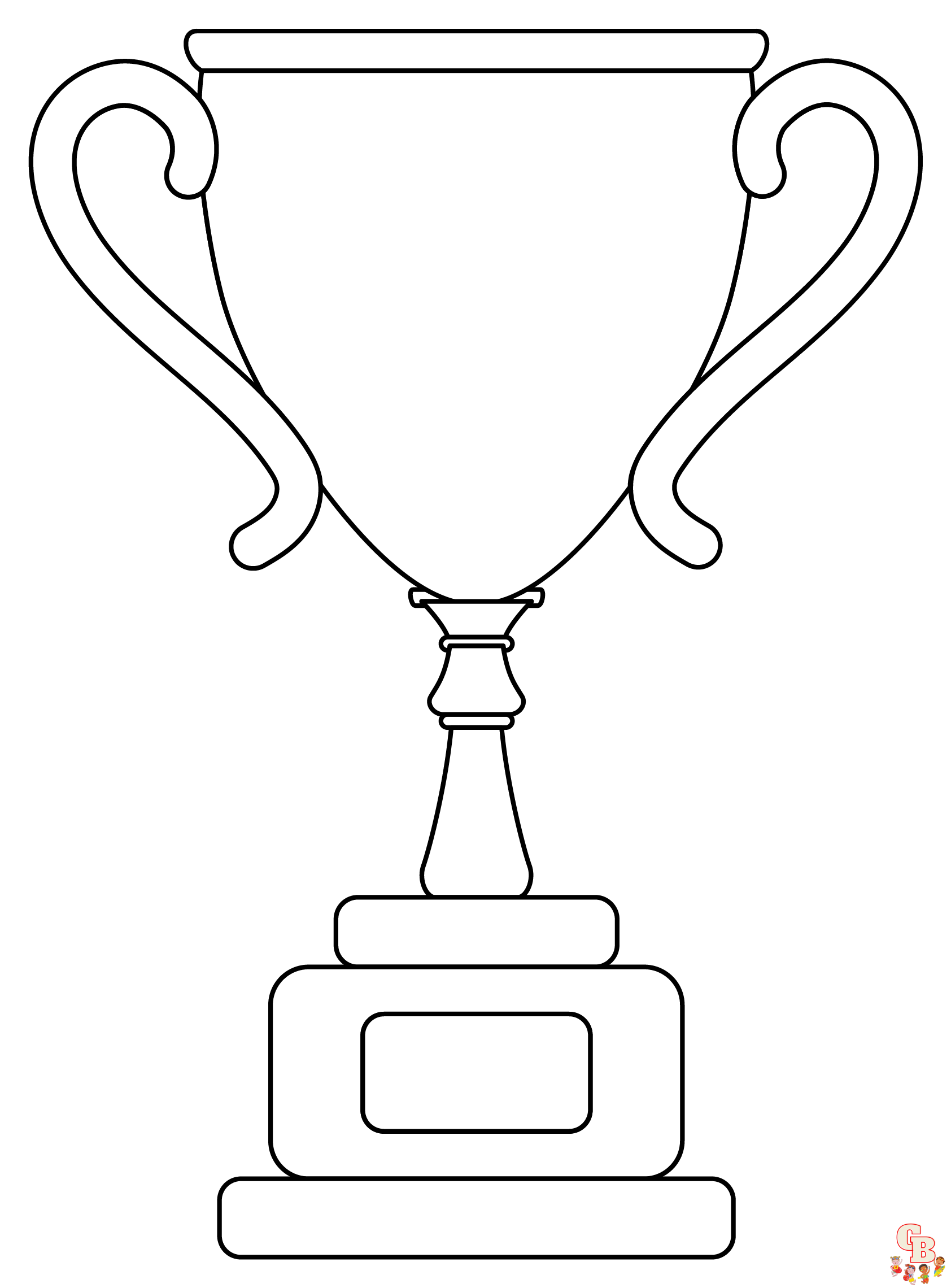 Get creative with trophy coloring pages for kids