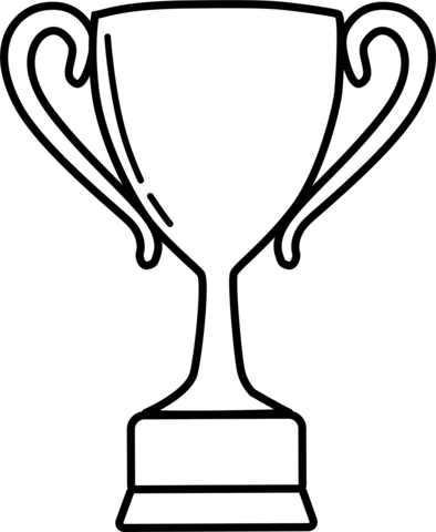 Trophy coloring page free printable coloring pages