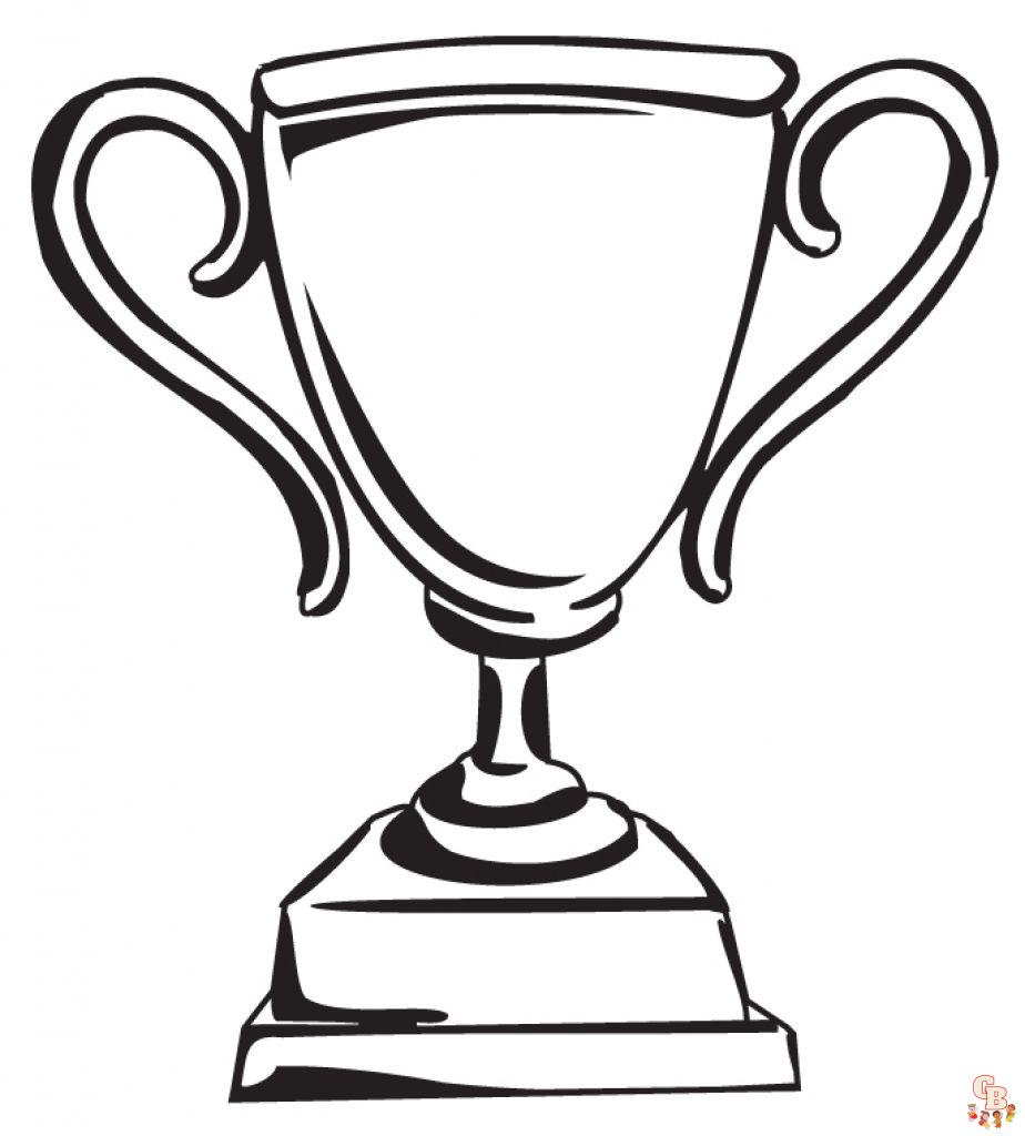 Get creative with trophy coloring pages for kids