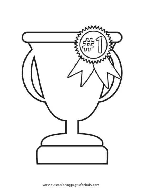 Trophy coloring pages