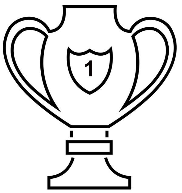 Free trophy coloring pages printable pdf