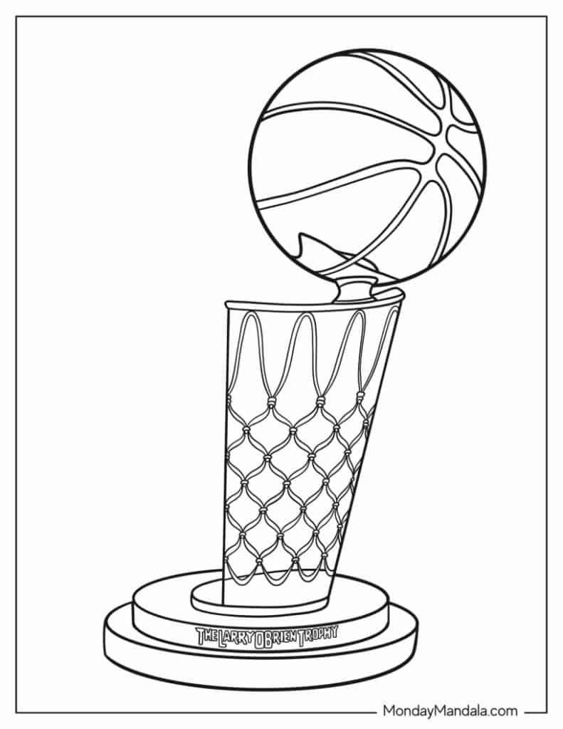 Nba basketball coloring pages free pdf printables