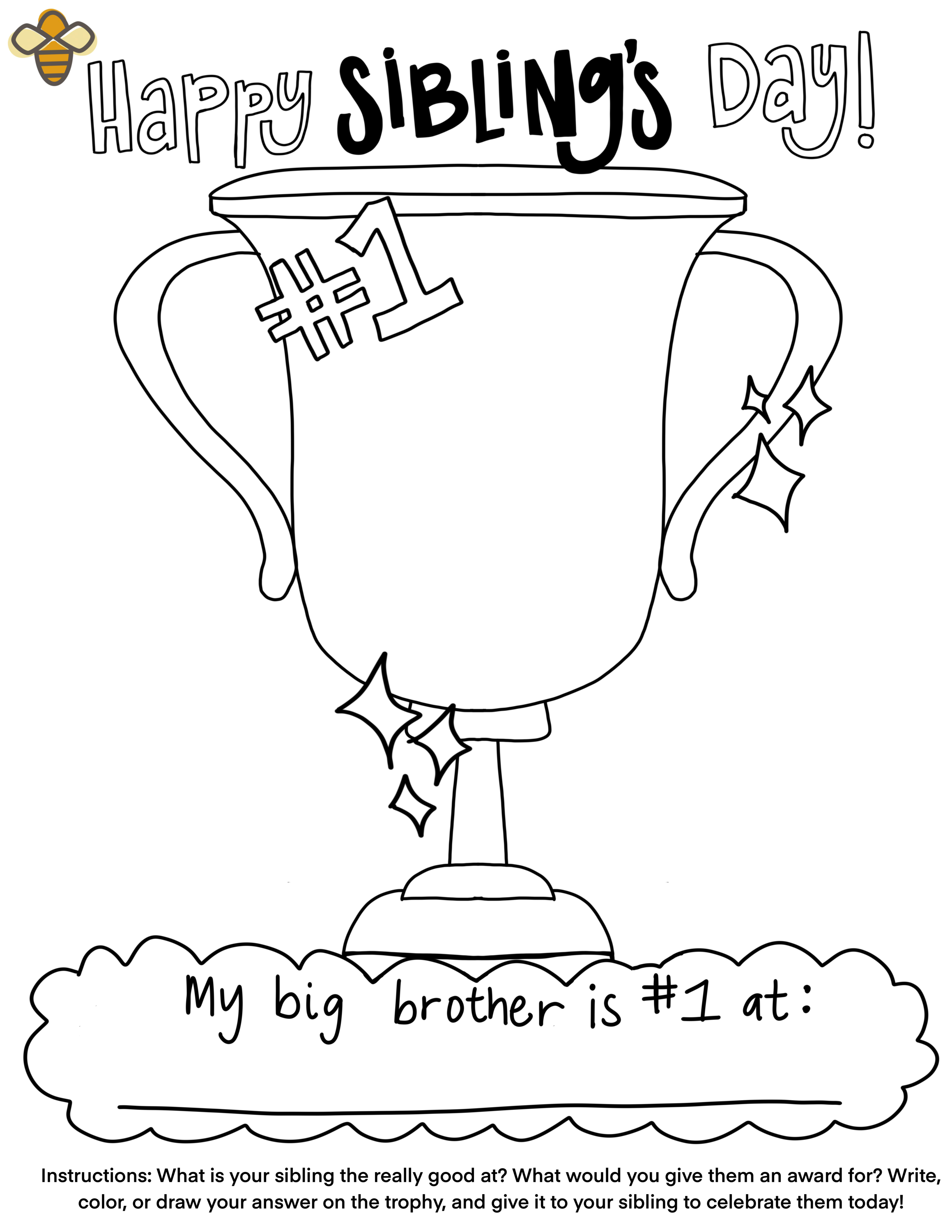 Coloring pages honeybug