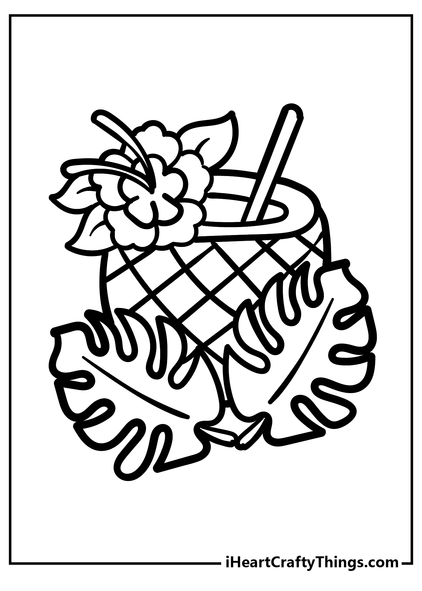 Tropical coloring pages free printables