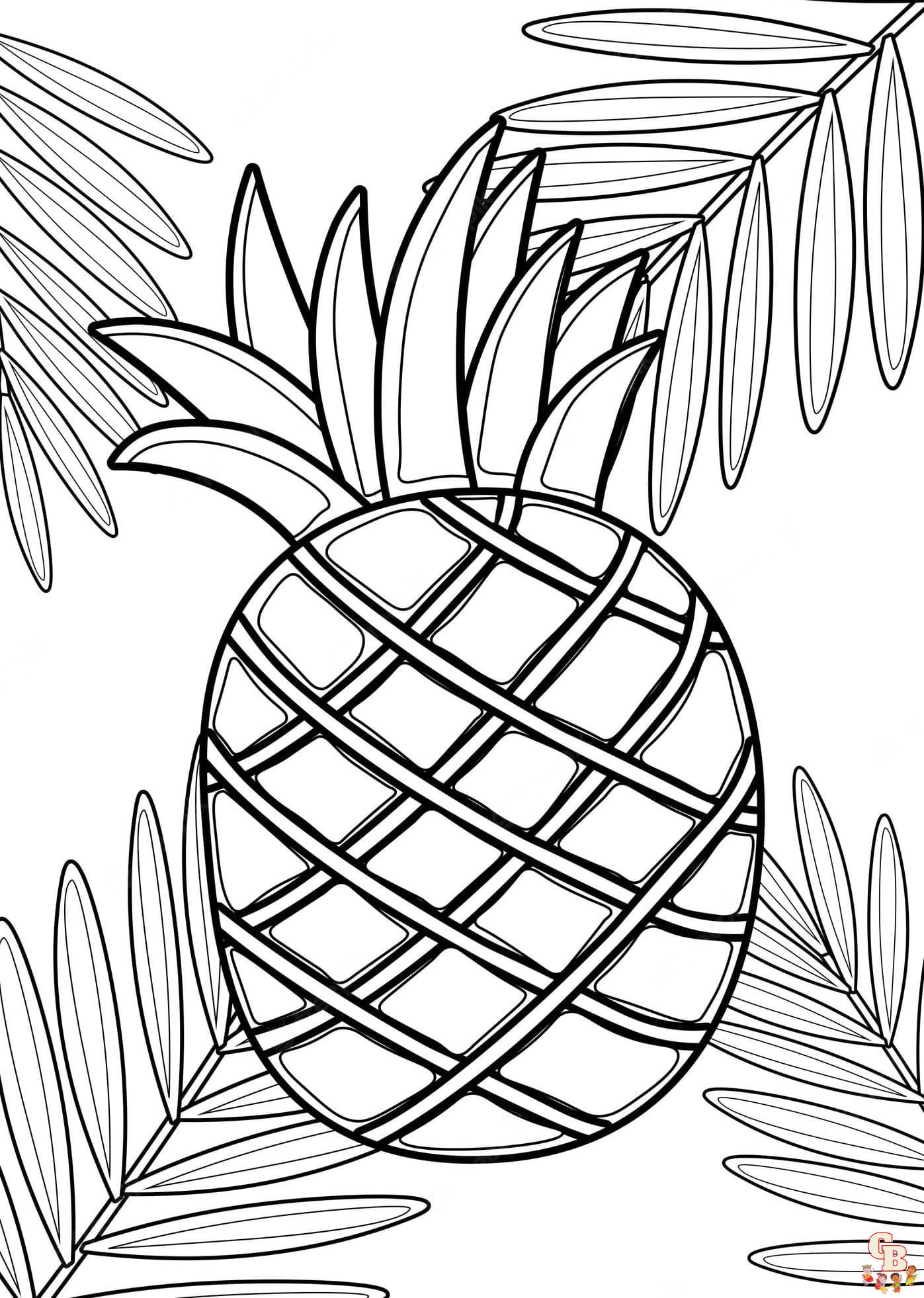 Printable tropical coloring pages free for kids and adults