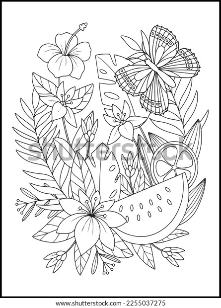 Thousand colouring pages nature royalty