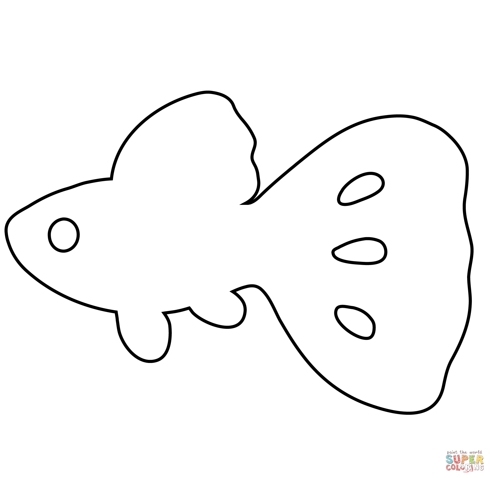 Tropical fish emoji coloring page free printable coloring pages