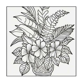 Roses and flowers coloring pages by mohammed toufik rachedi tpt