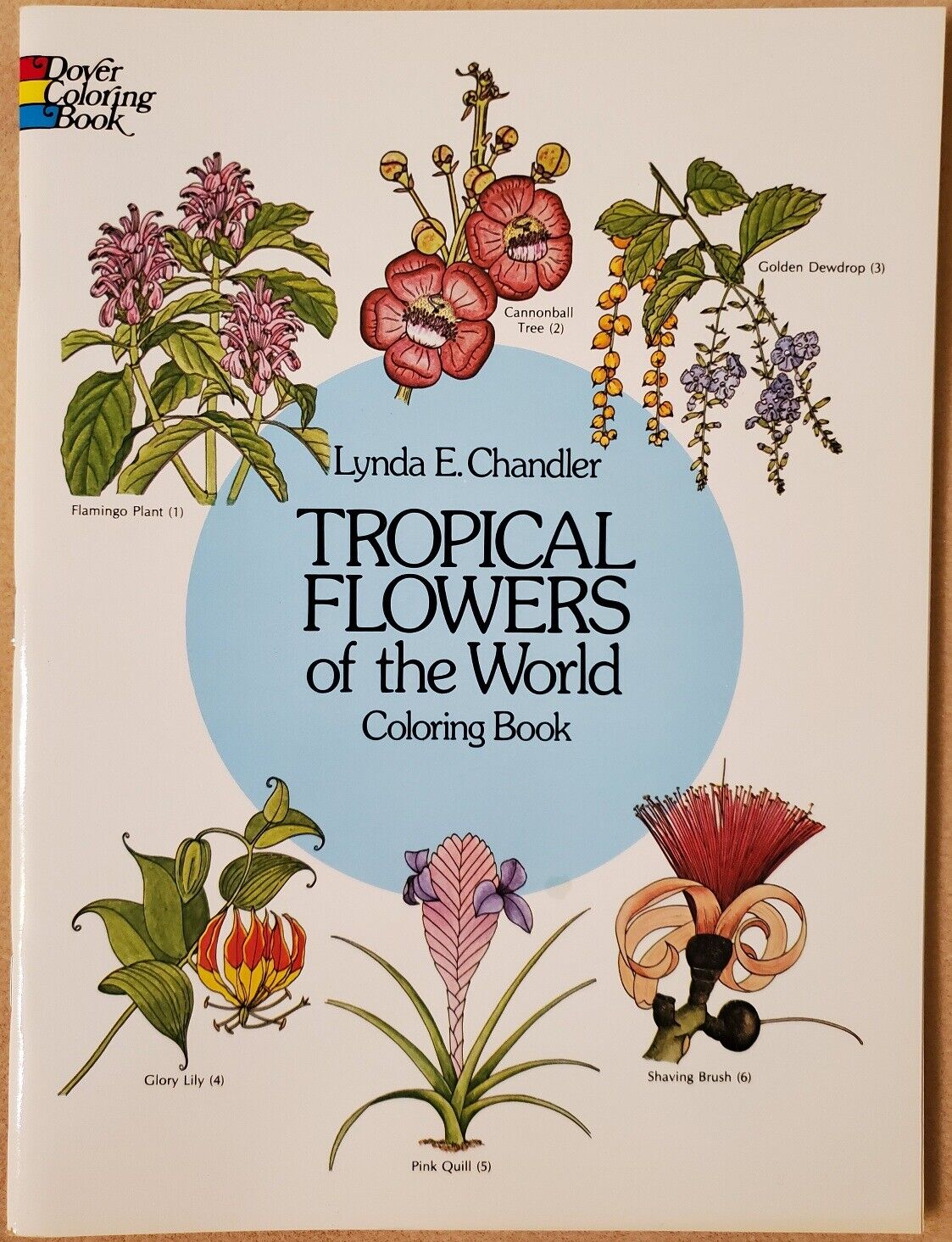 Tropical flowers of the world coloring book