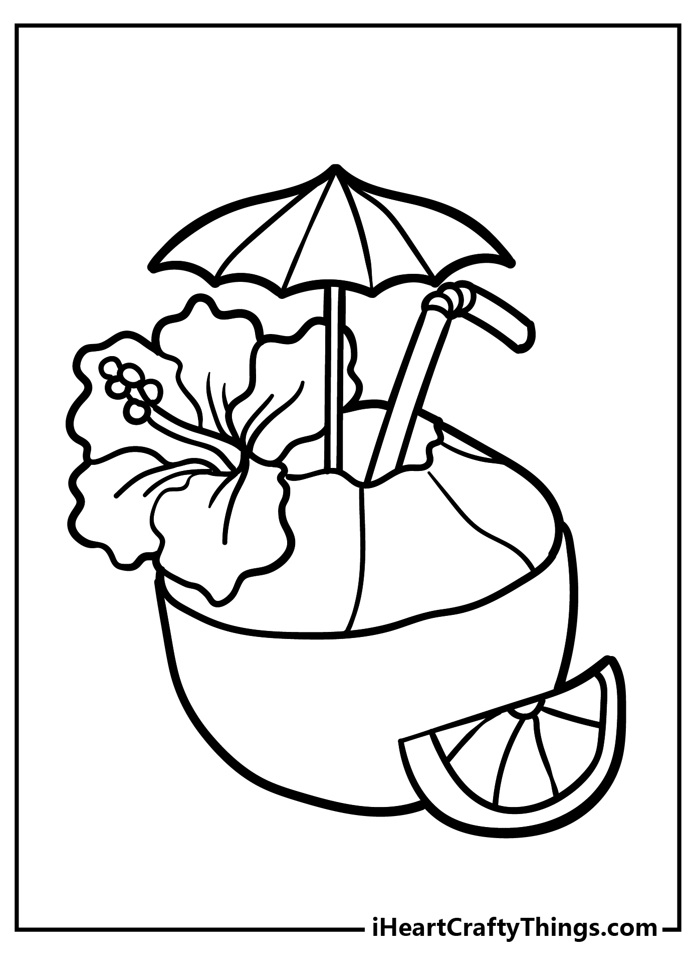 Tropical coloring pages free printables