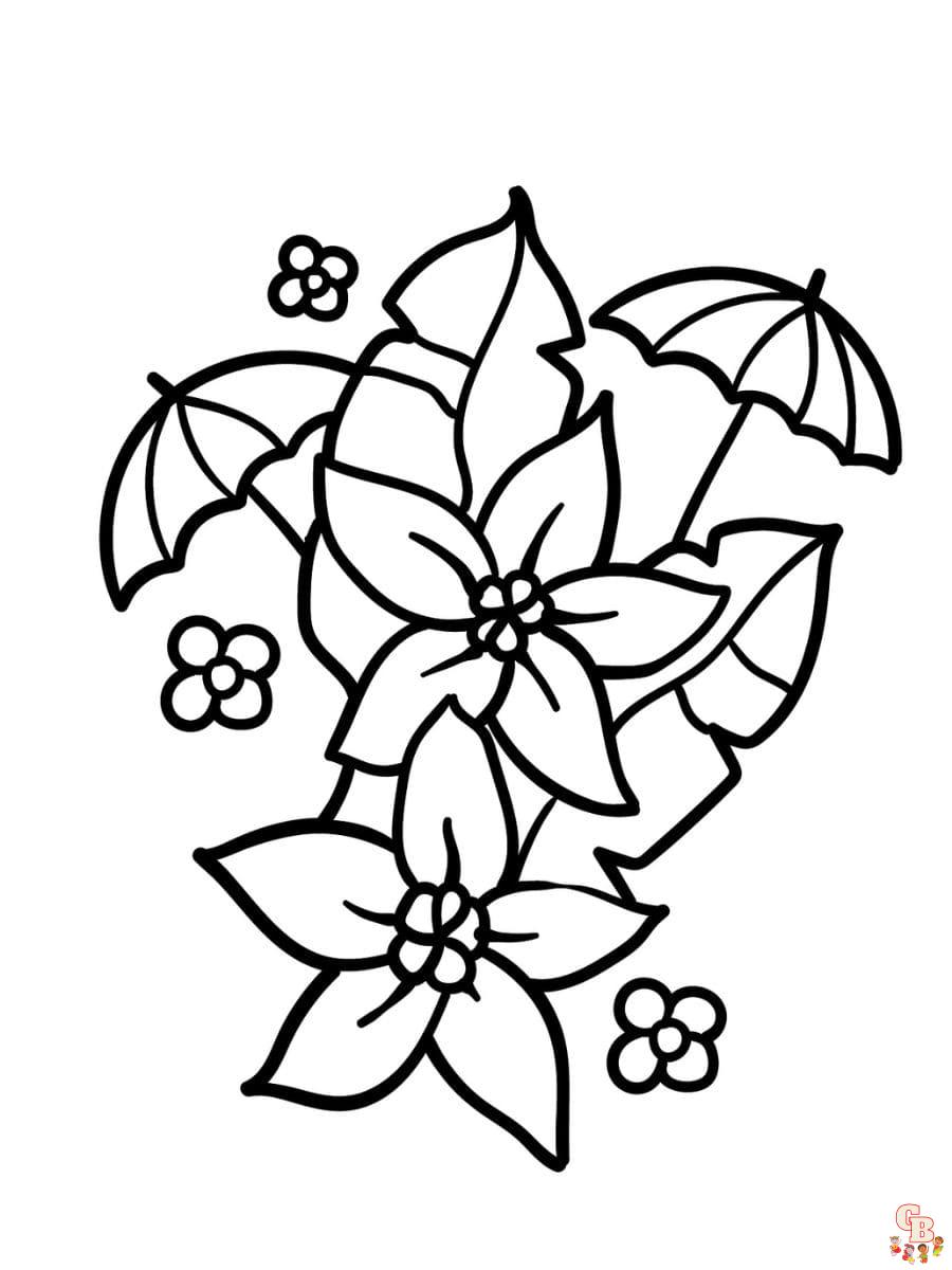 Printable tropical coloring pages free for kids and adults