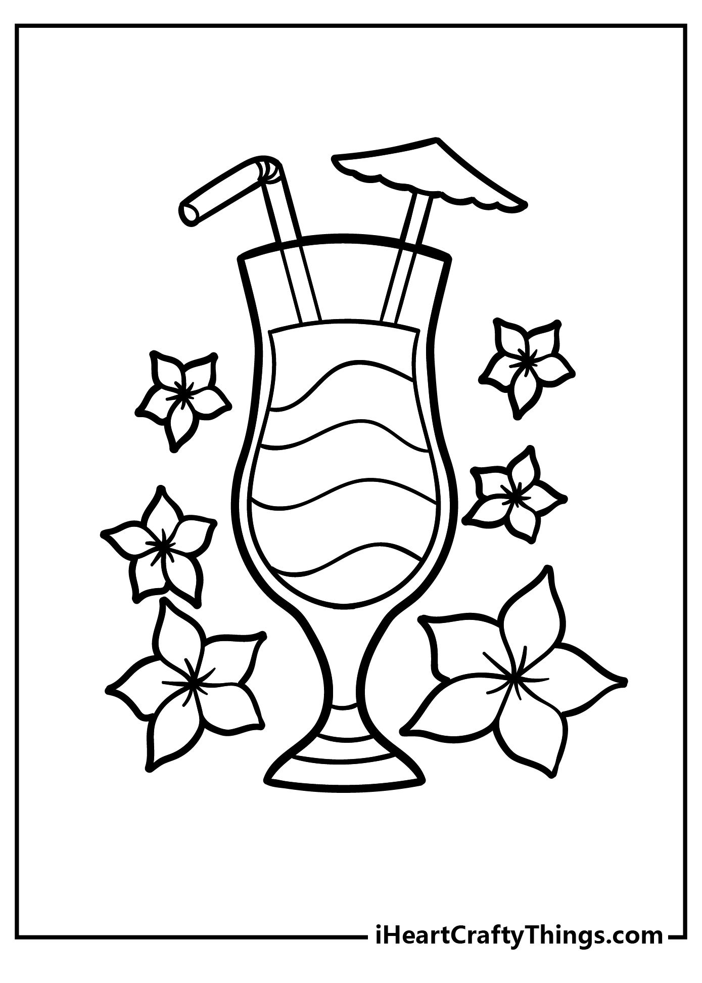 Tropical coloring pages free printables