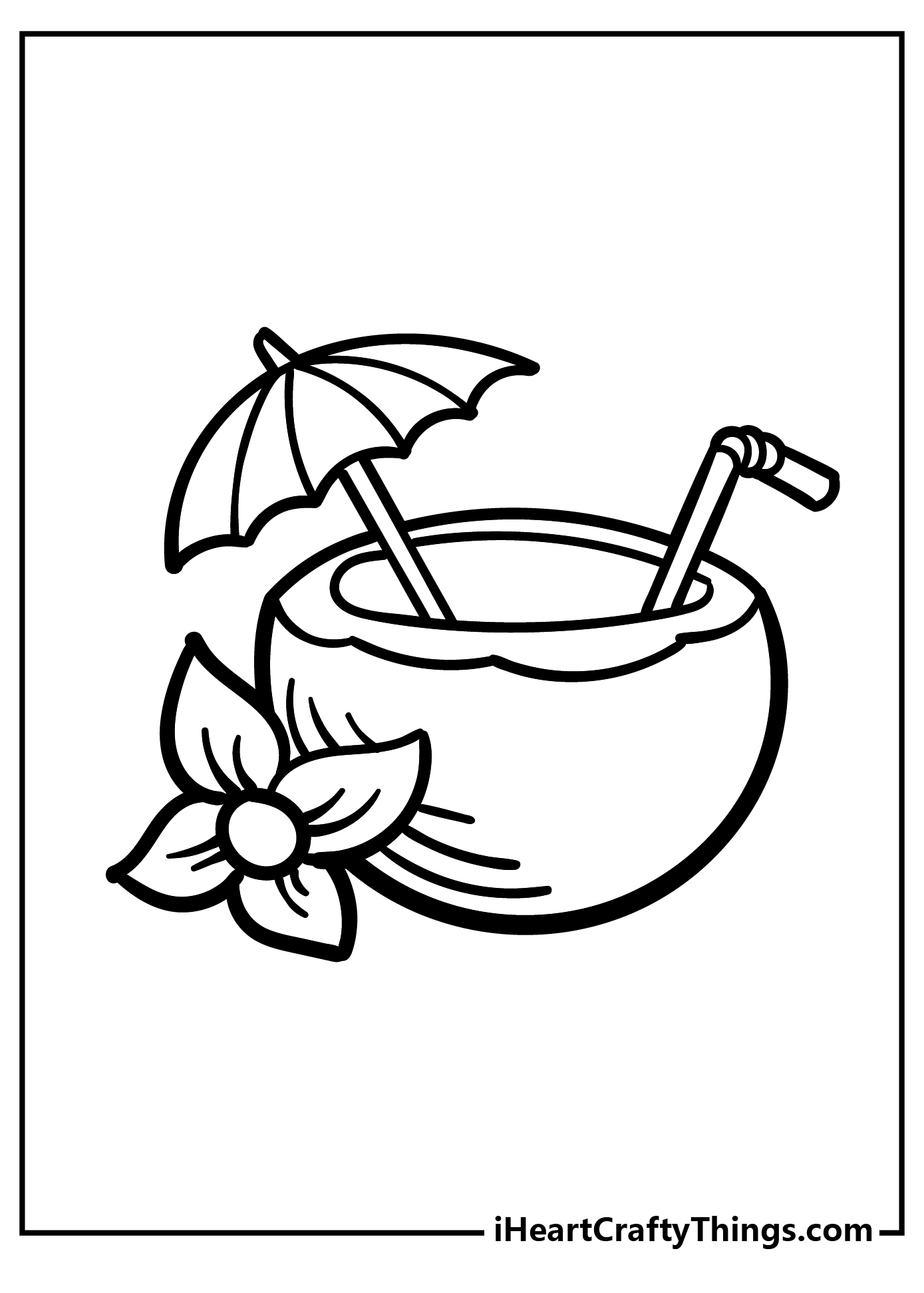 Tropical coloring pages free printables