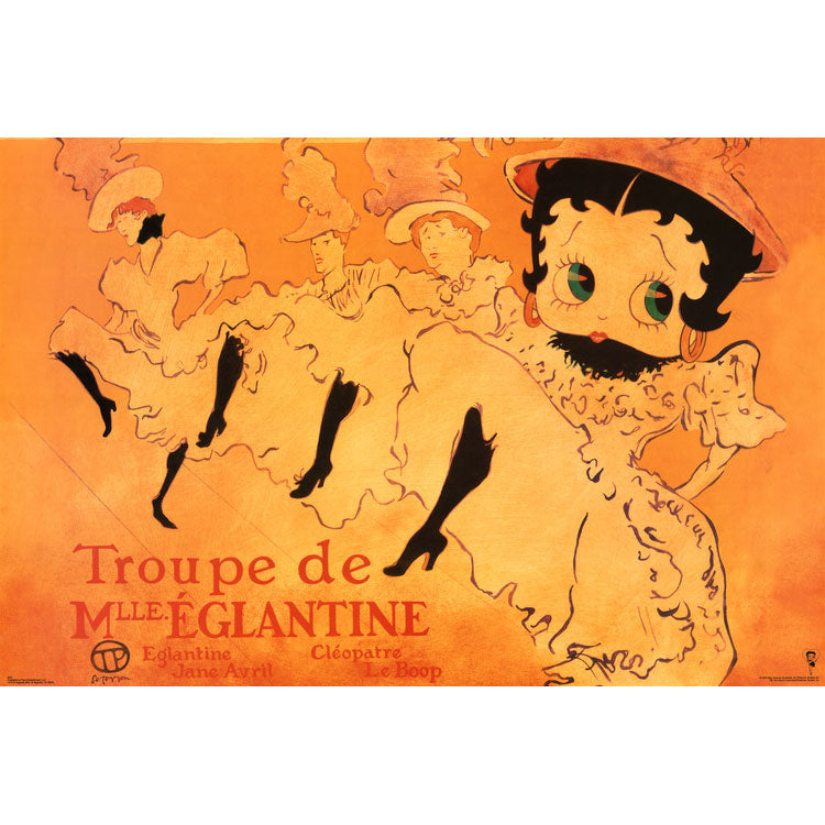 Betty boop troupe de mlle eglantine domestic poster merch store