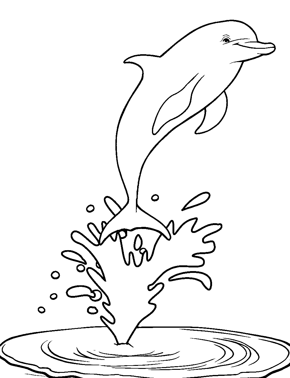 Dolphin coloring pages free printable sheets