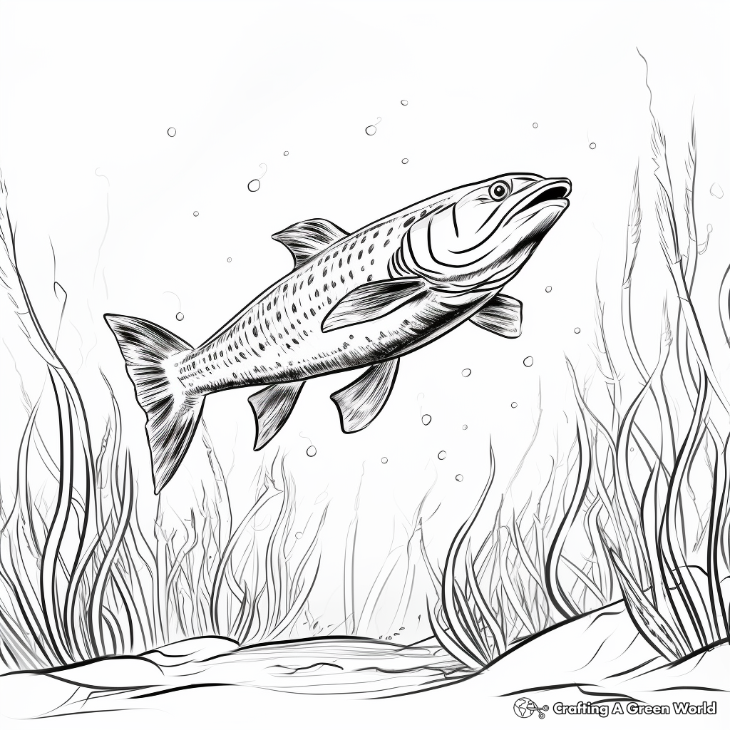 Pike coloring pages