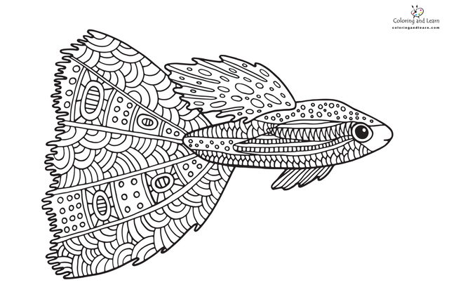 Fish coloring pages for adults rcoloredpencils